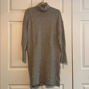 J. Crew grey sweater dress